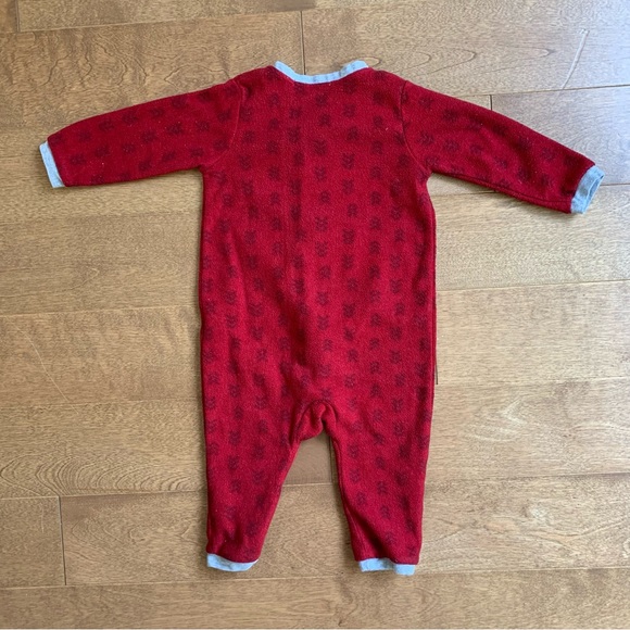 2/$10 SOURIS MINI Baby unisex Christmas jumpsuit 9m - Picture 3 of 3
